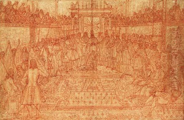 The Coronation Of King Louis Xv - view 1