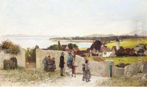 Coastal Village by Alfred Dumont