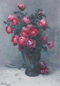 Bouquet De Pivoines by Henri Julien Dumont
