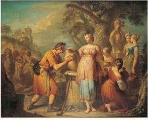 Eliezer Et Rebecca by Jean Dumont (le Romain)