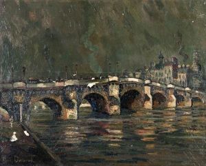 Pont Neuf A Paris. by Pierre Dumont