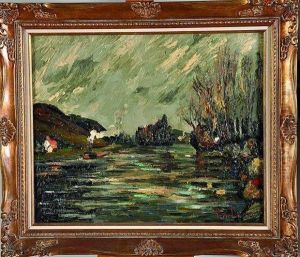 bateau Sur La Seine by Pierre Dumont