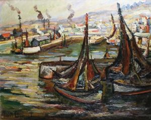 Le Port De Honfleur by Pierre Dumont
