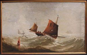 Barque De Peche De Fecamp Croisant La Bouee Ouest