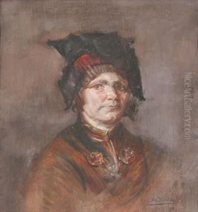 Portrait Of A Woman by Albert Dumoulin
