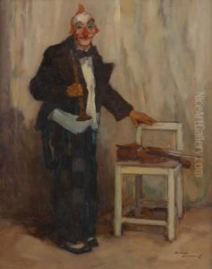 Le Clown Musicien by Romeo Dumoulin