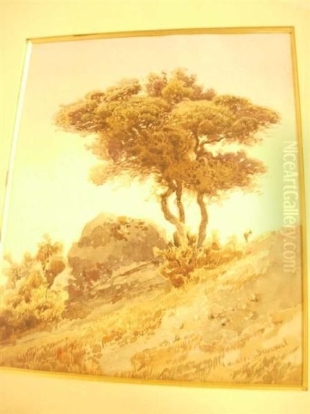 Chevre Dans Un Paysage Italien - view 1