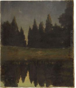 Moonlit Pond by Harold C. Dunbar