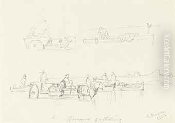 Sketches In Jersey And Guernsey, Including: Carting Seaweed - view 1