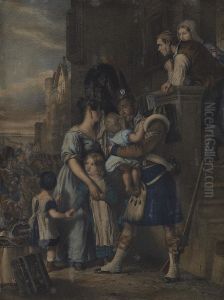 The Departure Of The Highland Brigade by Thomas Duncan