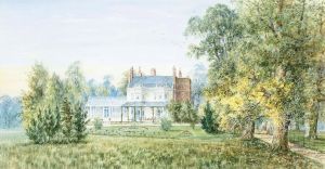 View Of A Country House And Garden by Walter Duncan