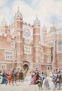 The First Evolution Of The Old Astronomicalclock At Hampton Court