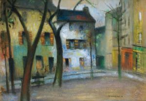 Place A Montmartre by Alfred Dunet