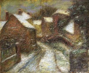 Le Chemin Enneige by Alfred Dunet