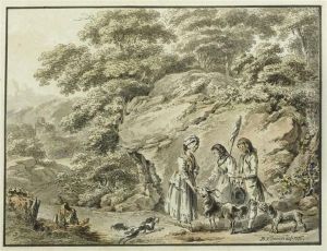 Idyllic Landscape by Balthasar Anton Dunker