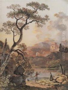 Landschaft Mit Ruinen by Balthasar Anton Dunker