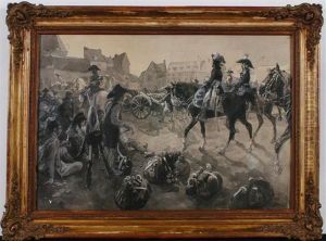 L'entree Des Soldats Francais A Geneve And Les Soldats Francais Au Bourg-de-four by Louis Dunki