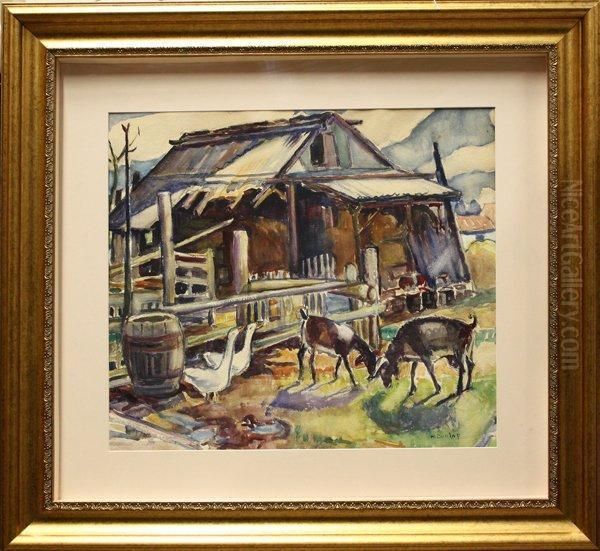 Shipyard Scene And Barnyard Scene - view 1