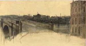 Study For The Background Of 'found' By Dante Gabriel Rossetti by Henry Treffry Dunn