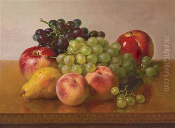 Still Life With Apples, Grapes, Peaches And Pear by Robert Spear Dunning