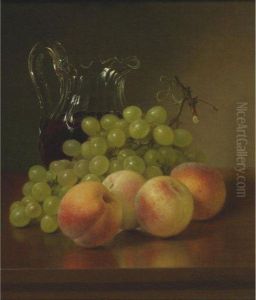 Wine Pitcher, Grapes And Peaches by Robert Spear Dunning