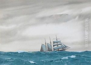 Coastal Scene by Albert Dunnington