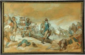 Defense Of Fort Washington by John Ward Dunsmore