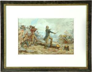 Defense Of Fort Washington by John Ward Dunsmore