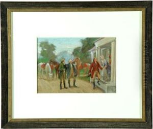 Leaving Mount Vernon For Continental Congress by John Ward Dunsmore