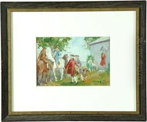 Posting Notice Of Sale Of Manor Of Fordham by John Ward Dunsmore