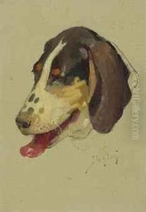 Study Of A Dog by W. Herbert Dunton