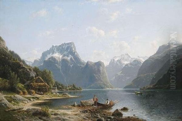 At Lake Bredheims Inthe Region Nordfjord, Norway. - view 1