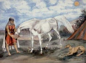 Scene De Campement by Germain Dupac