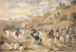 Rencontre Avec Les Cavaliers Arabes by Germain Dupac