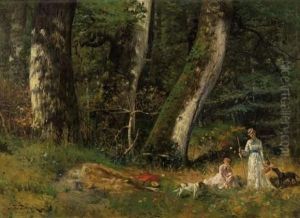 Ceuillette De Fleurs by Edmond Louis Dupain