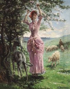 Springtime by Edmond Louis Dupain