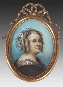 Head And Shoulder Portrait Of A Lady by Agathe Duparet