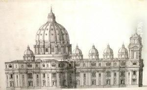 St. Peter's Basilica by Etienne Duperac