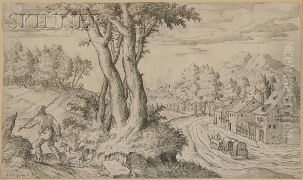Hunter In A Landscape. - view 1