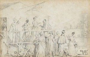 Le Petit Theatre De Rue by Jean Duplessi-Bertaux