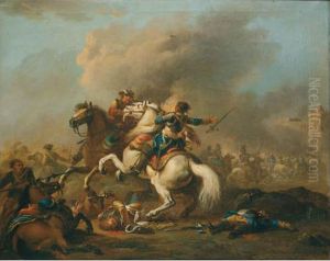 Choc De Cavalerie by Jean Duplessi-Bertaux