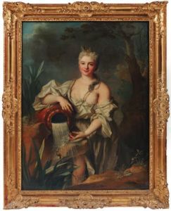 Portrait D'une Femme En Source by N. Dupont