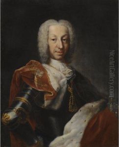 Portrait Of A Member Of The House Of Savoy by Domenico Dupra