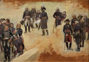 Grupo De Generais Do 2Âº Imperio by Henri-Louis Dupray