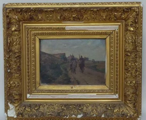 Militaires A Cheval - view 1
