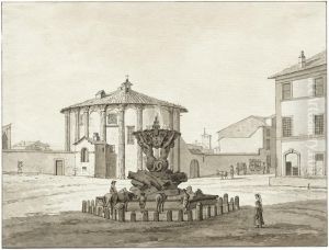 Tempel Des Hercules Victor In Rom by Daniel Dupre