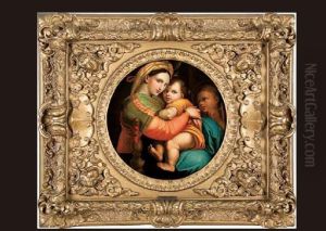 The Seated Madonna (hommage A Raffaello) by Francois-Xavier Dupre