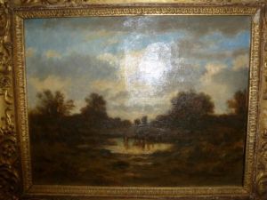 L'abreuvoir En Foret by Jules Dupre