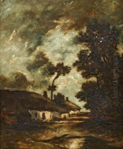Chaumiere A Cayeux, En Normandie by Jules Dupre