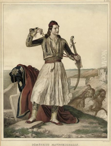 Demetrius Mavromichalis; Chef De Palikares De La Selleide; Grecd'hidra; Un Page De Veli, Pacha De Chessalie; And Jeune Grecthessalien - view 1